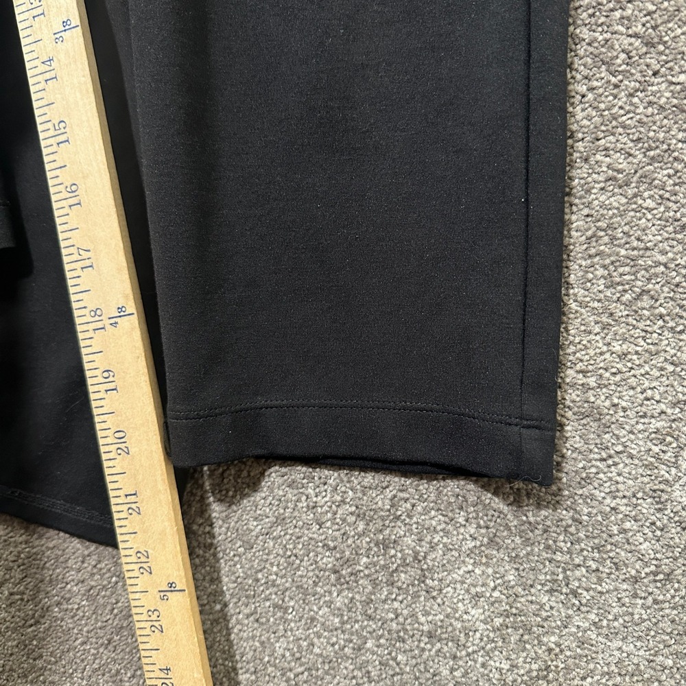 Betabrand The Sassiest Pants Midi Faux Wrap Skirt Skort Large Black Comfort - Picture 7 of 8
